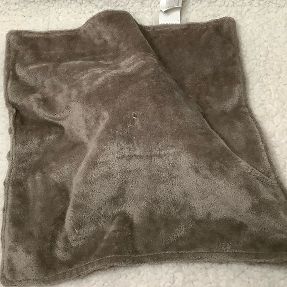 Elegant Baby Monkey Minky Dot Greyish Brown 11” Lovey Small Security Blanket - Picture 4 of 5